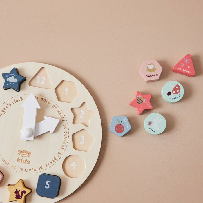 Personalised Just Bee Kids Clock Puzzle