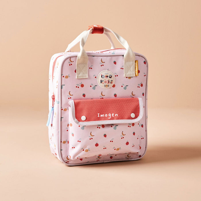 Personalised Just Bee Kids Fruit Print Backpack