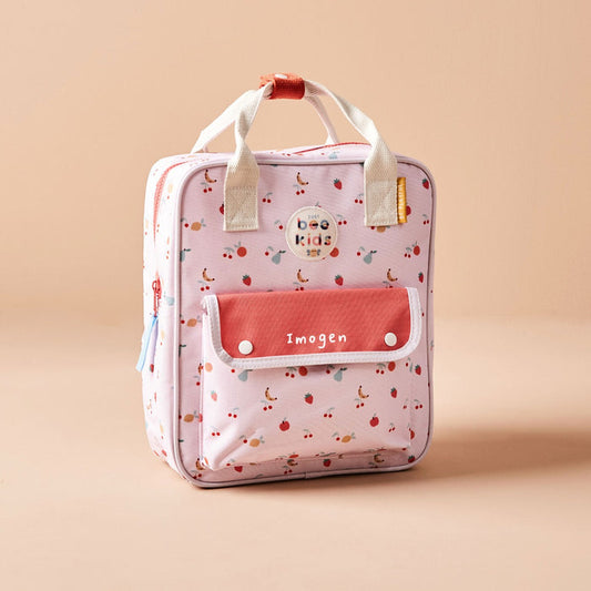 Personalised Just Bee Kids Fruit Print Backpack
