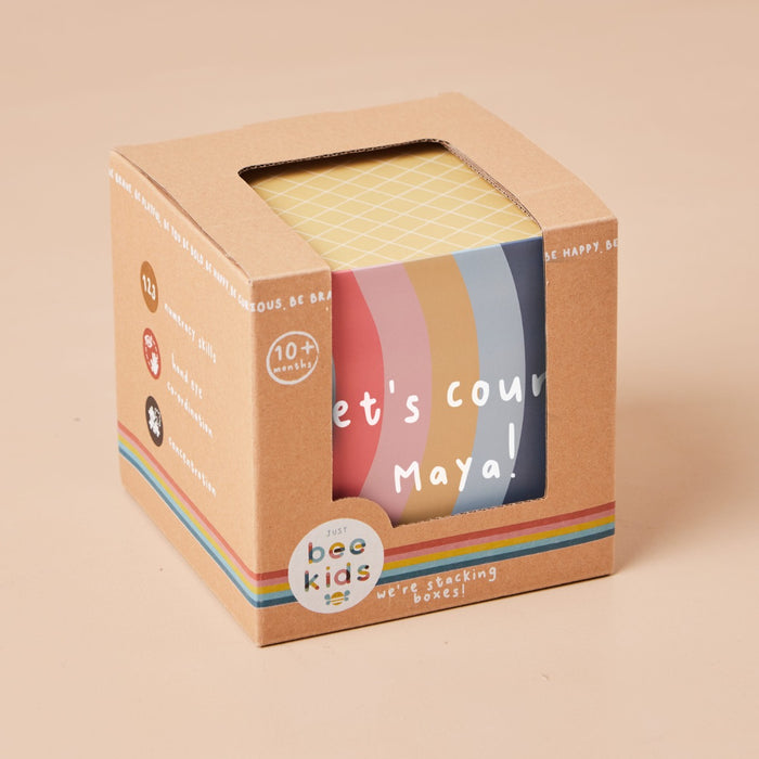 Personalised Just Bee Kids Giant Stacking Cubes FSC®