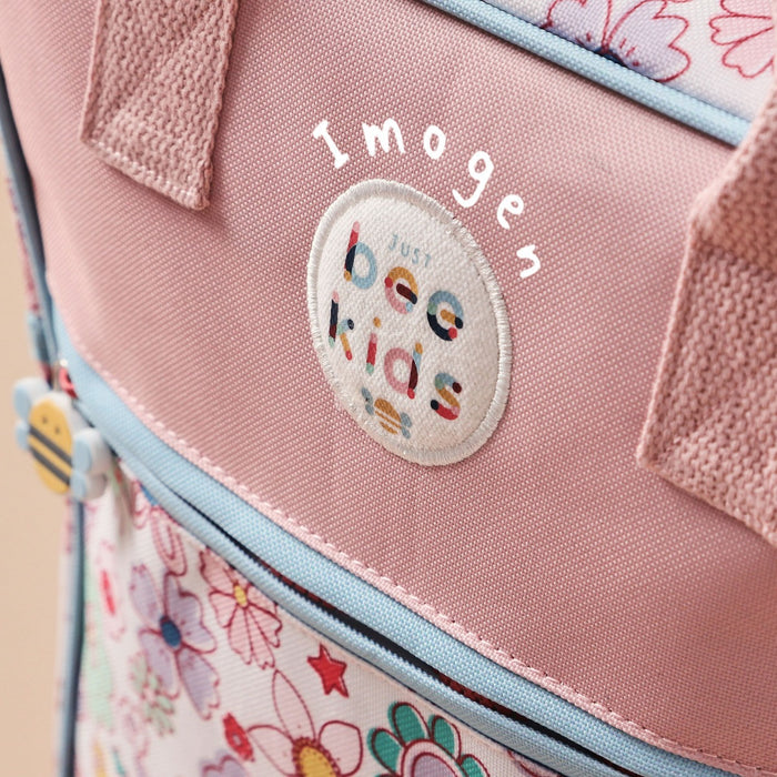 Personalised Just Bee Kids Retro Floral Backpack