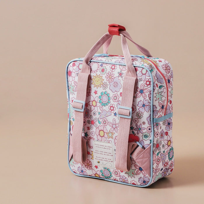 Personalised Just Bee Kids Retro Floral Backpack