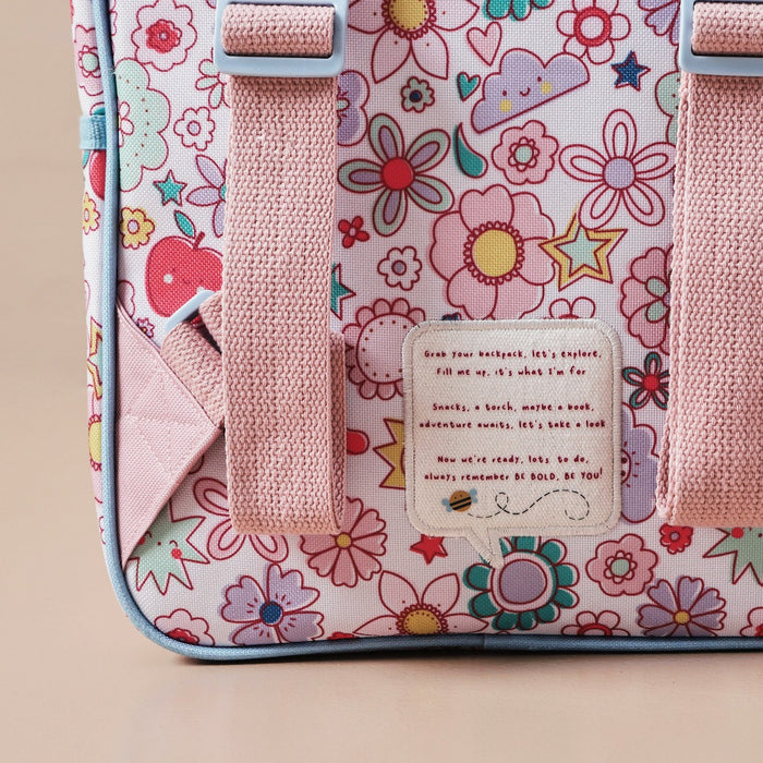 Personalised Just Bee Kids Retro Floral Backpack