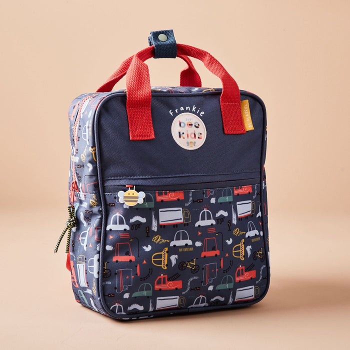 Personalised Just Bee Kids Transport Print Backpack