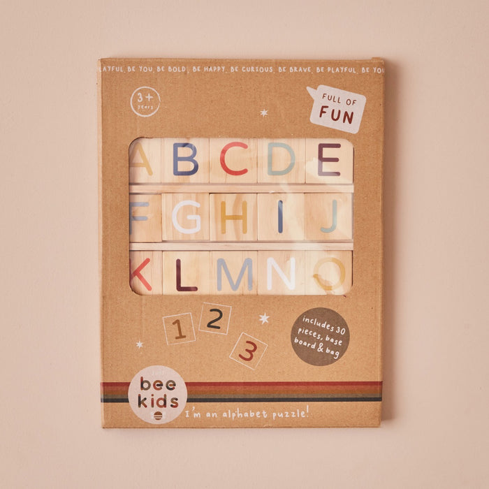Personalised Just Bee Kids Wooden Alphabet Puzzle