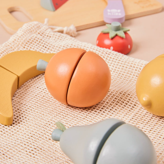Personalised Just Bee Kids Wooden Cutting Fruit Set FSC®