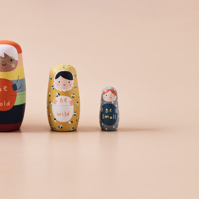Personalised Just Bee Kids Wooden Nesting Dolls FSC®