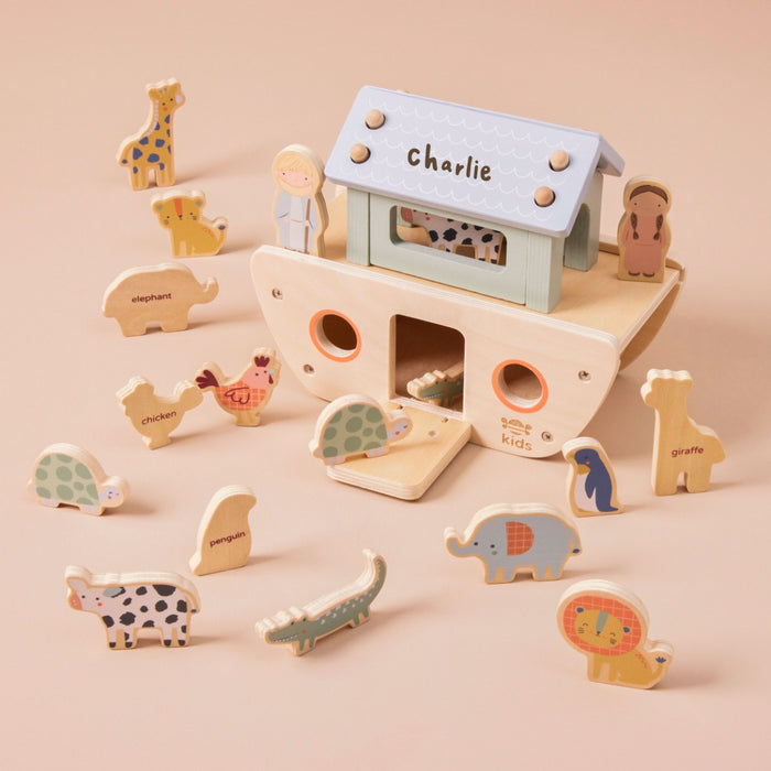 Personalised Just Bee Kids Wooden Noah’s Ark Play Set FSC®
