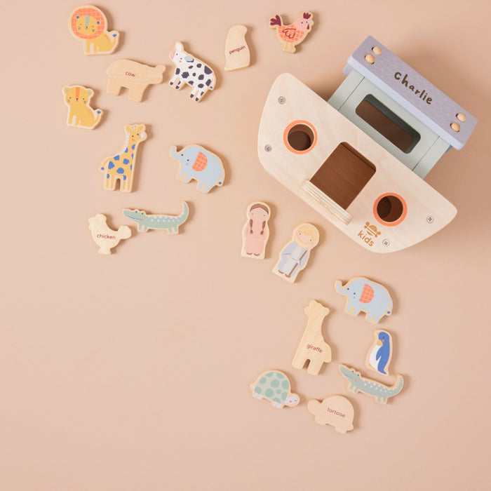 Personalised Just Bee Kids Wooden Noah’s Ark Play Set FSC®