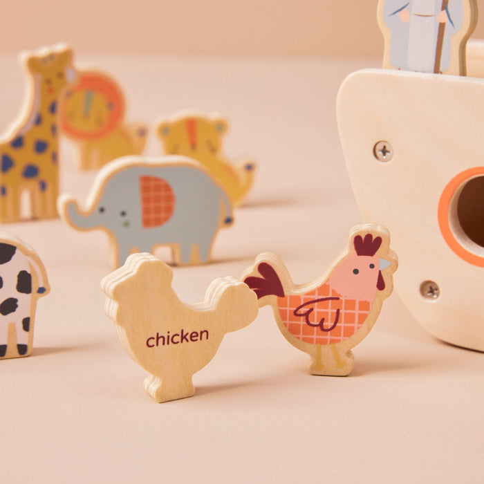 Personalised Just Bee Kids Wooden Noah’s Ark Play Set FSC®