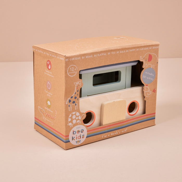 Personalised Just Bee Kids Wooden Noah’s Ark Play Set FSC®