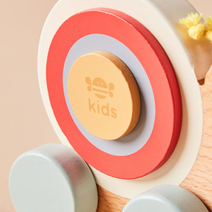 Personalised Just Bee Kids Wooden Pull-Along Snail FSC®