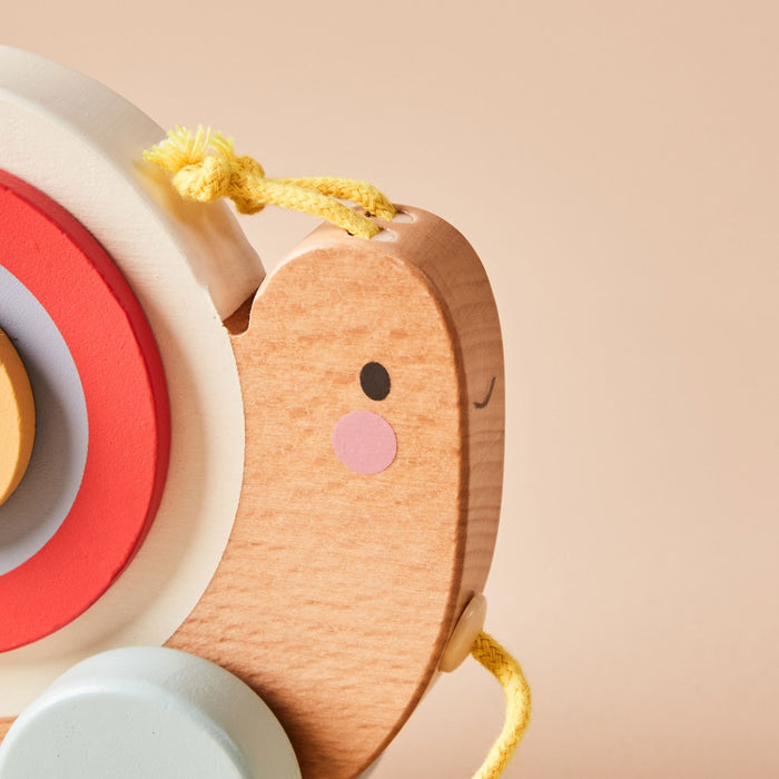 Personalised Just Bee Kids Wooden Pull-Along Snail FSC®
