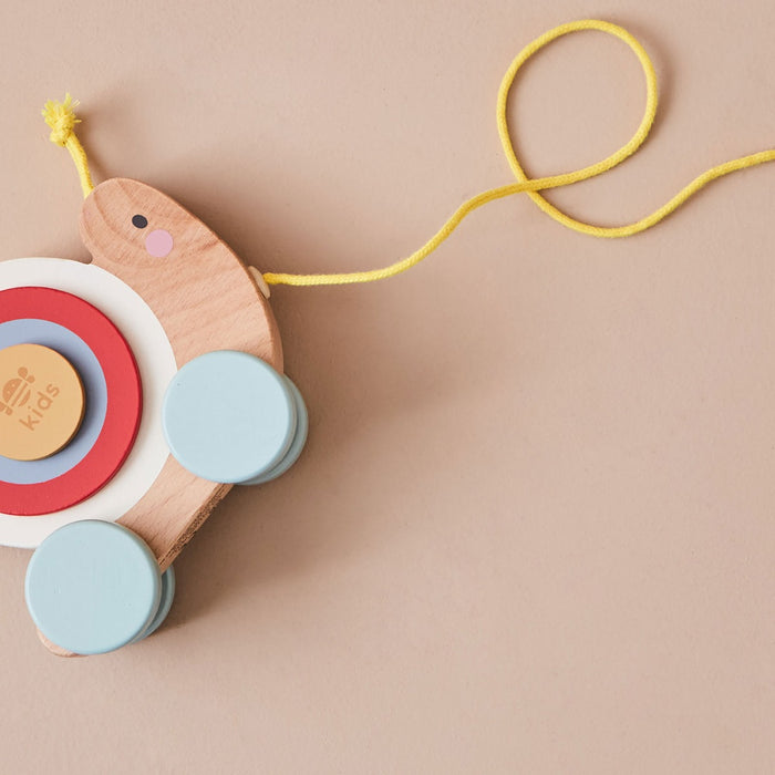 Personalised Just Bee Kids Wooden Pull-Along Snail FSC®
