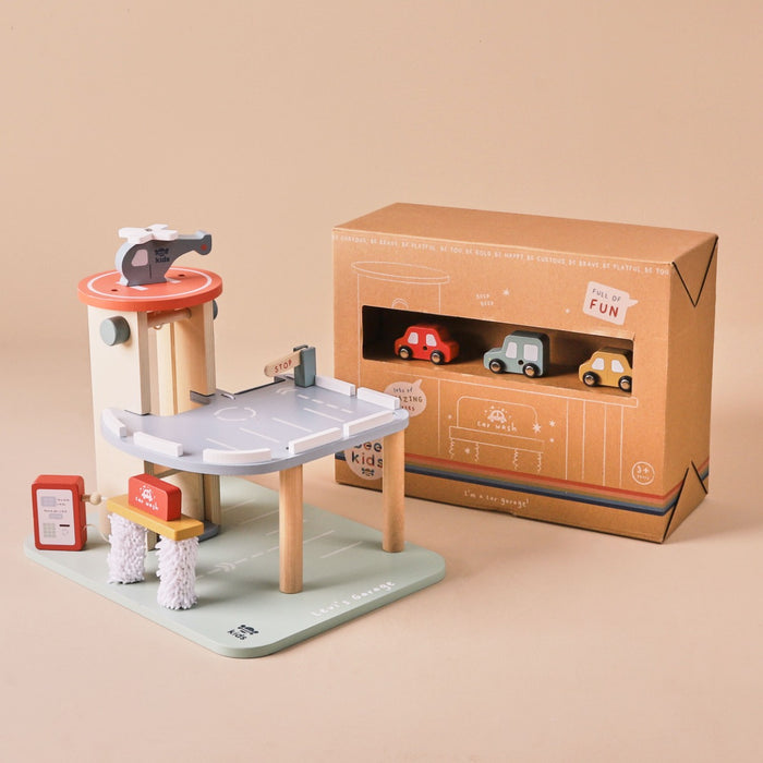 Personalised Just Bee Kids Wooden Toy Garage FSC®