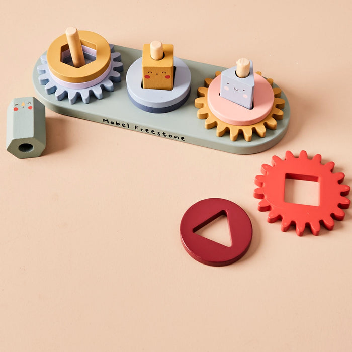 Personalised Just Bee Kids Wooden Turning Cog Toy FSC®