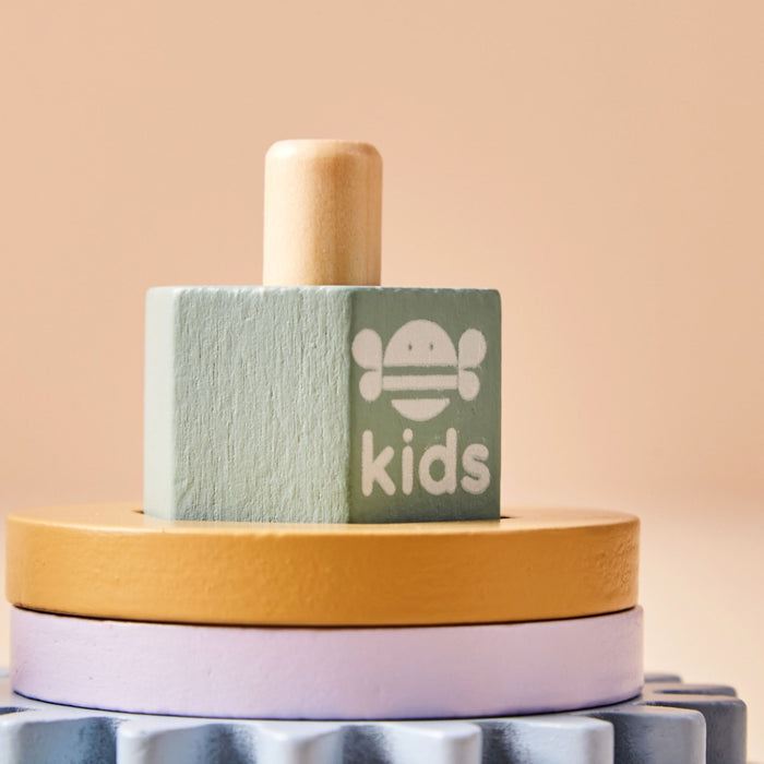 Personalised Just Bee Kids Wooden Turning Cog Toy FSC®