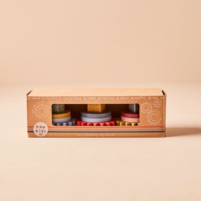 Personalised Just Bee Kids Wooden Turning Cog Toy FSC®