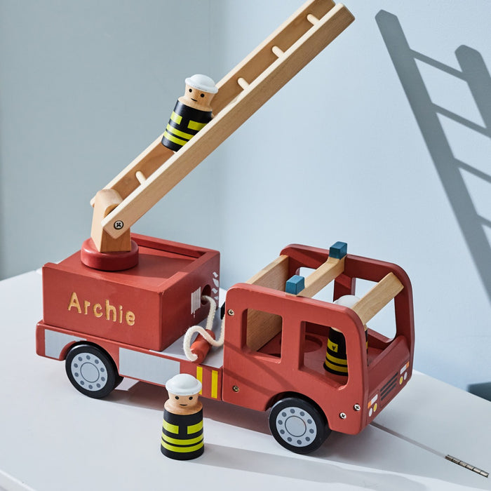 Personalised Kids Concept Aiden Toy Fire Truck