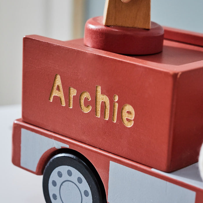 Personalised Kids Concept Aiden Toy Fire Truck