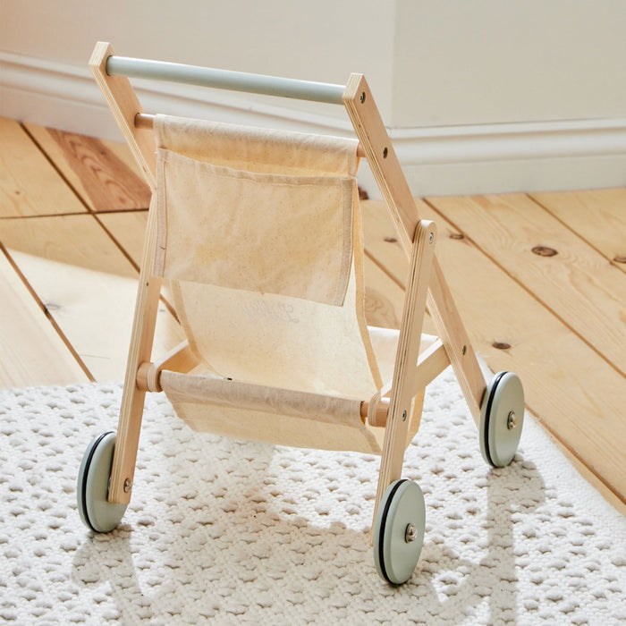 Personalised Kids Concept Bee Embroidered Wooden Stroller