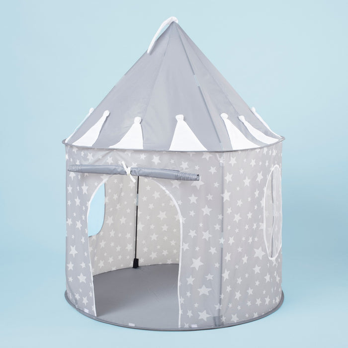 Personalised Grey Star Play Tent Open