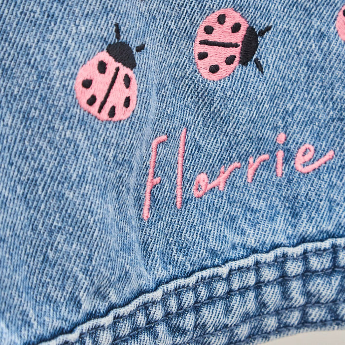 Personalised Ladybird Pink Denim Jacket