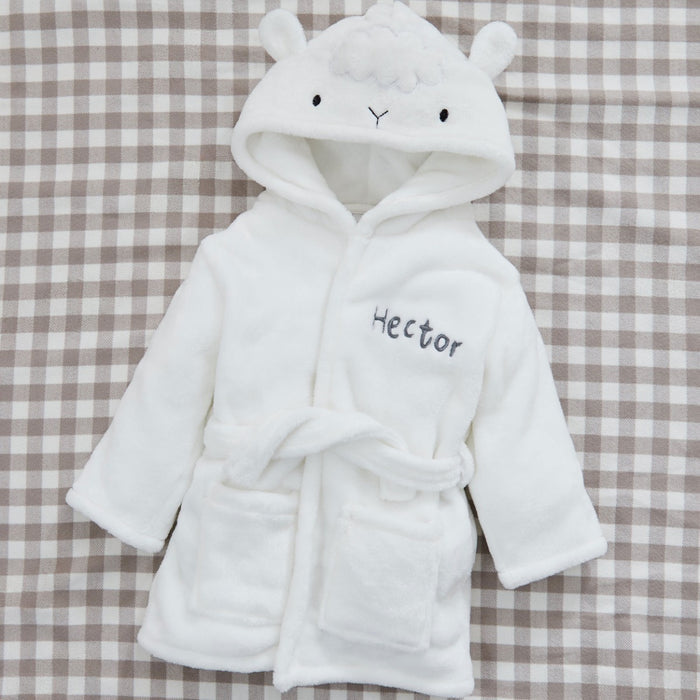Personalised Lamb Fleece Robe