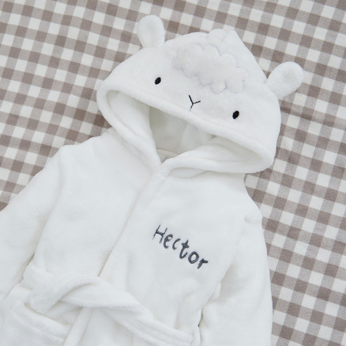 Personalised Lamb Fleece Robe