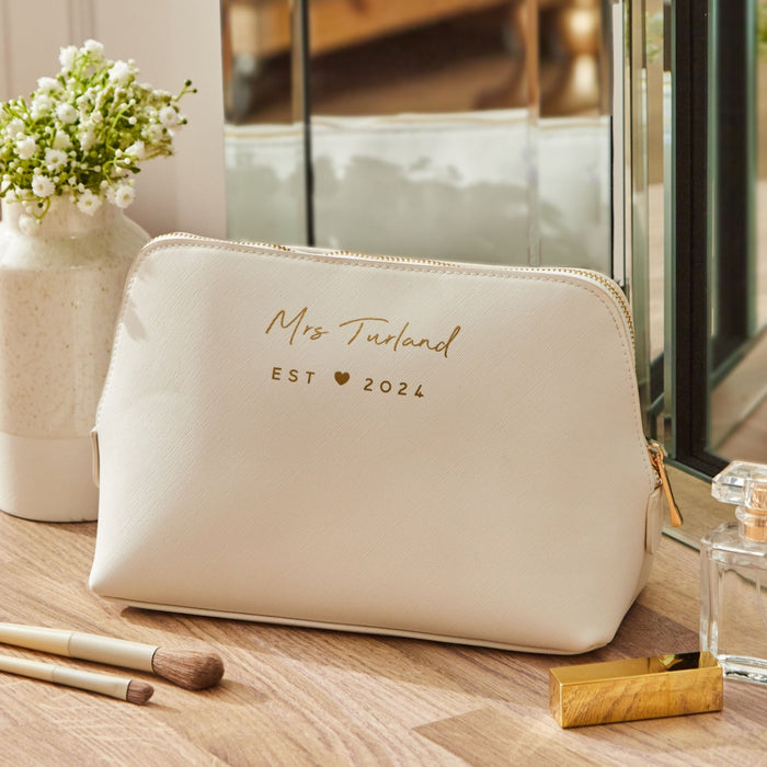 Personalised Large Bridal Cosmetics Bag