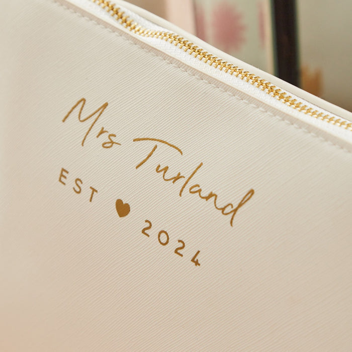 Personalised Large Bridal Cosmetics Bag