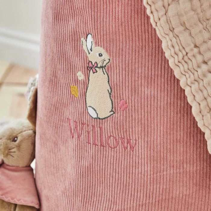 Personalised Large Flopsy™ Bunny Pink Storage Bag