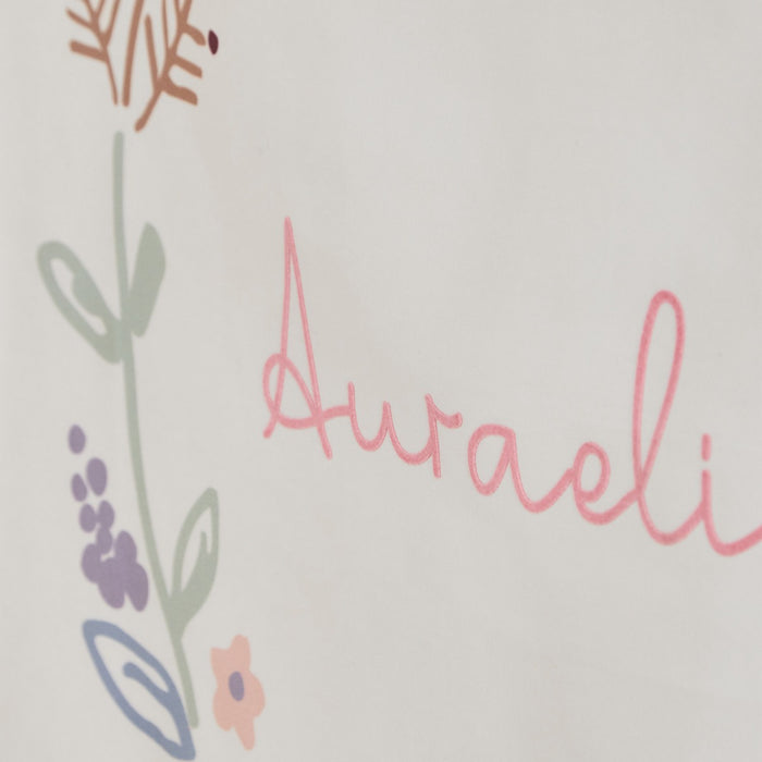 Personalised Large Floral Wreath Wall Hanging