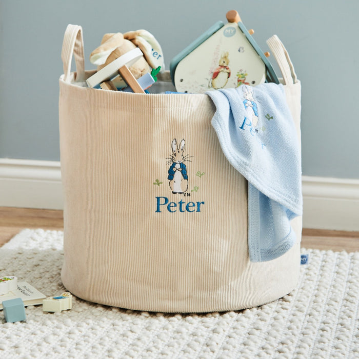 Personalised Large Peter Rabbit™ Ecru Storage Bag