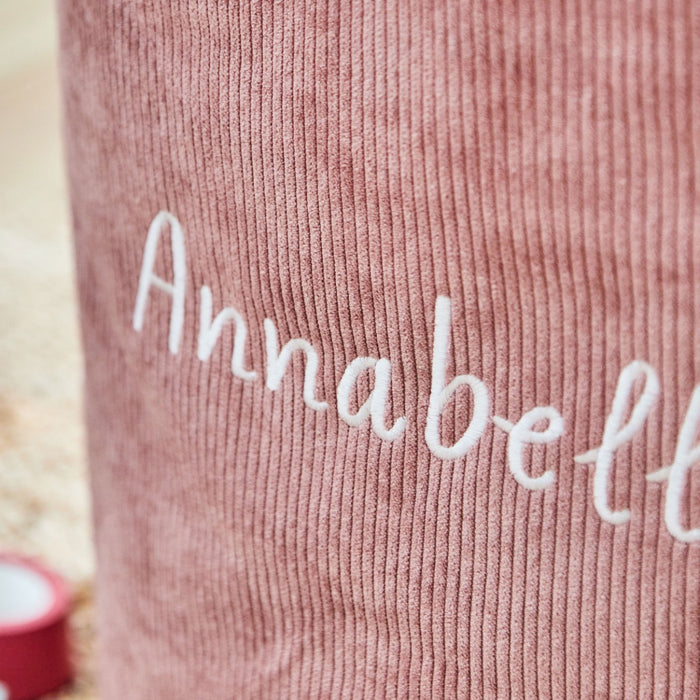 Personalised Large Pink Cord Storage Bag