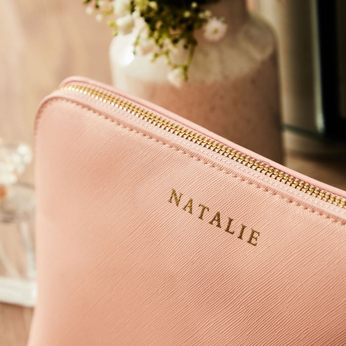 Personalised Large Pink Make-Up Bag