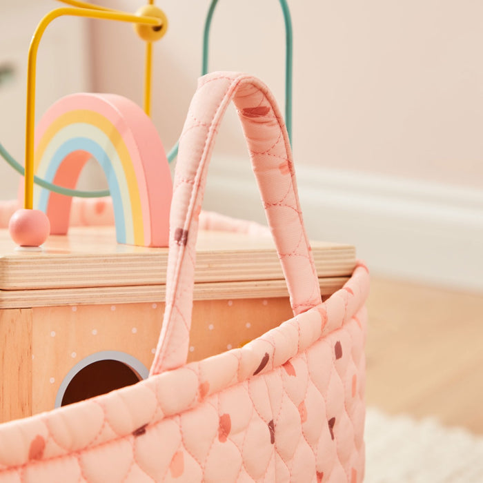 Personalised Large Pink Polka Dot Storage Bag