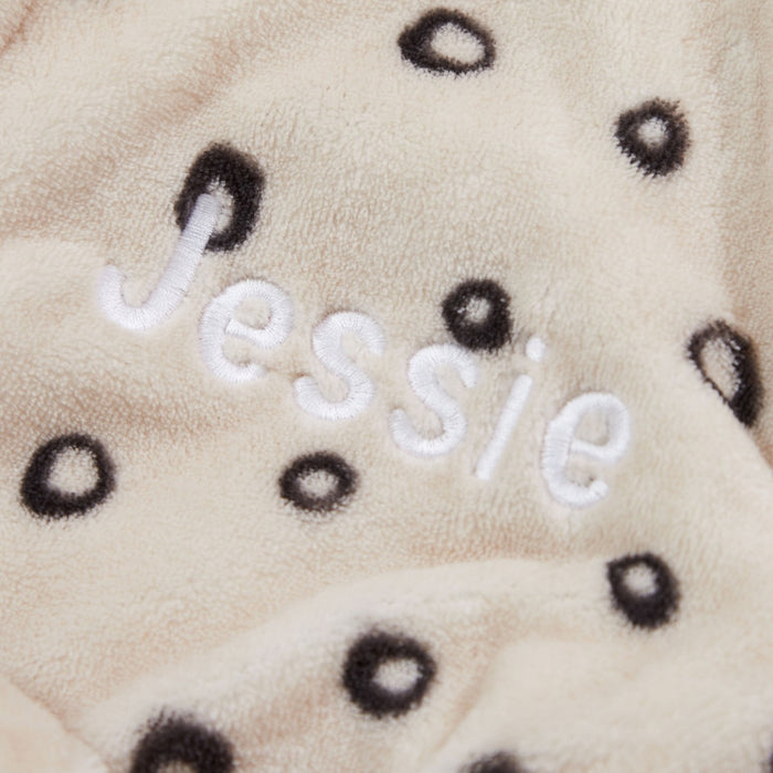 Personalised Leopard Fleece Robe