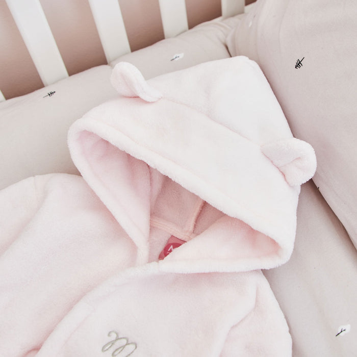 Personalised Light Pink Fleece Robe