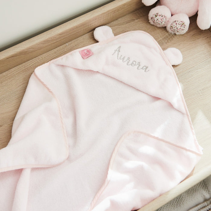 Personalised Light Pink Small Hooded Towel