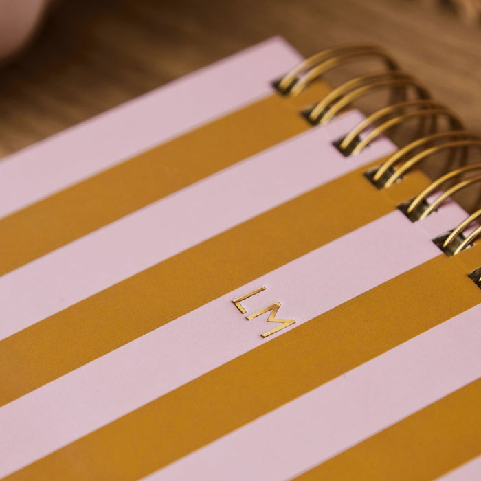 Personalised Lilac & Ochre Large Chunky Notepad