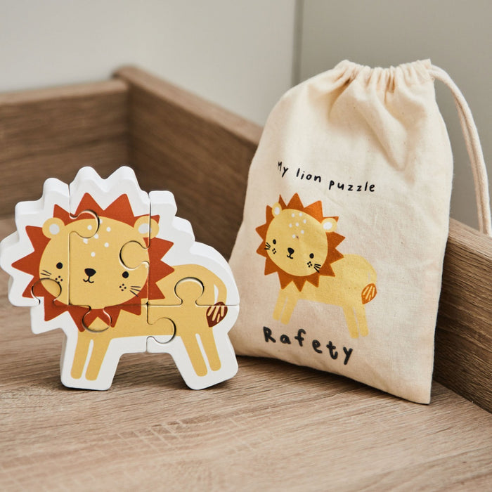 Personalised Lion FSC® Wooden Puzzle