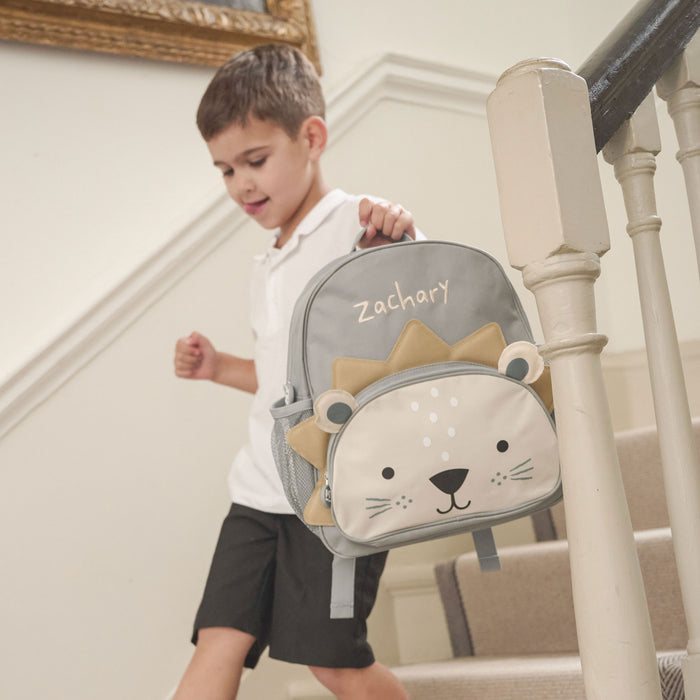 Personalised Lion Medium Backpack