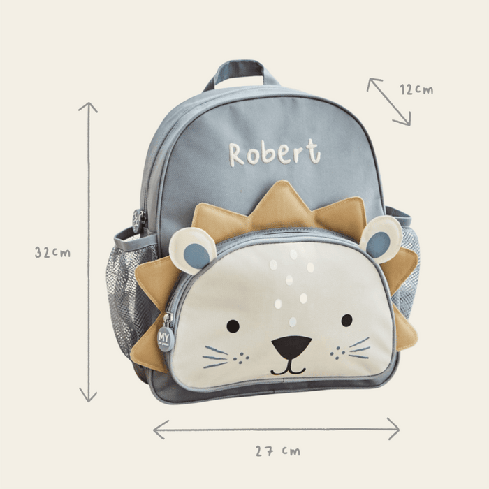 Personalised Lion Medium Backpack