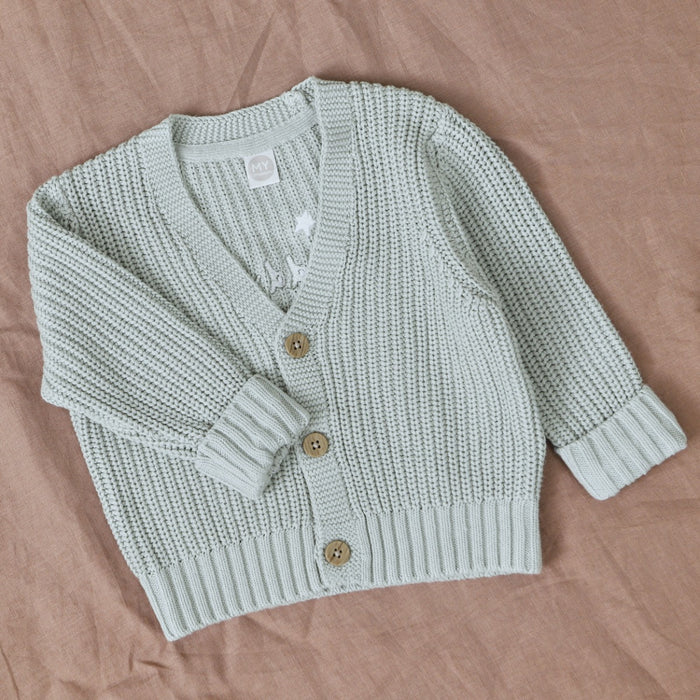 Personalised Little Boy Sage Cardigan
