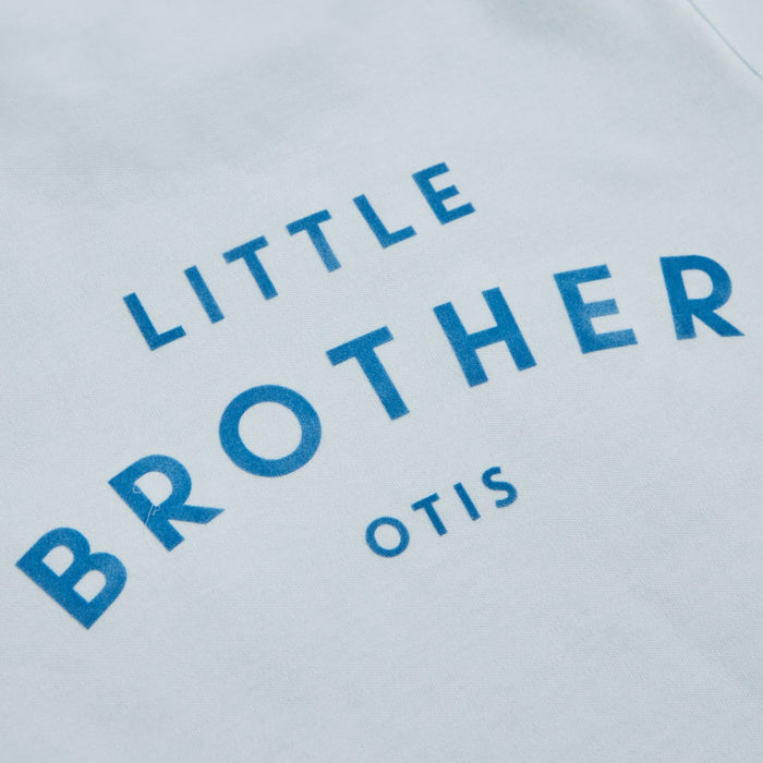 Personalised Little Brother Blue T-Shirt