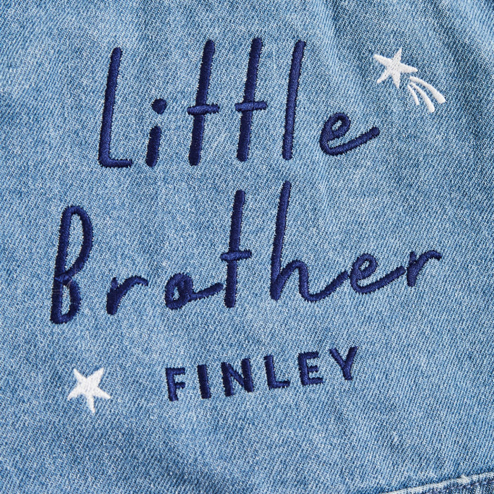 Personalised Little Brother Denim Jacket