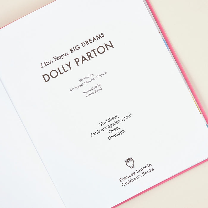Personalised Little People Big Dreams Dolly Parton Book