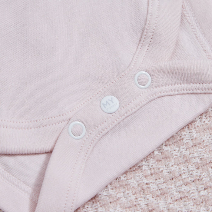 Personalised Little Sister Pink Bodysuit