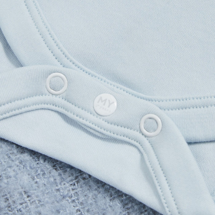 Personalised Littlest Brother Blue Bodysuit